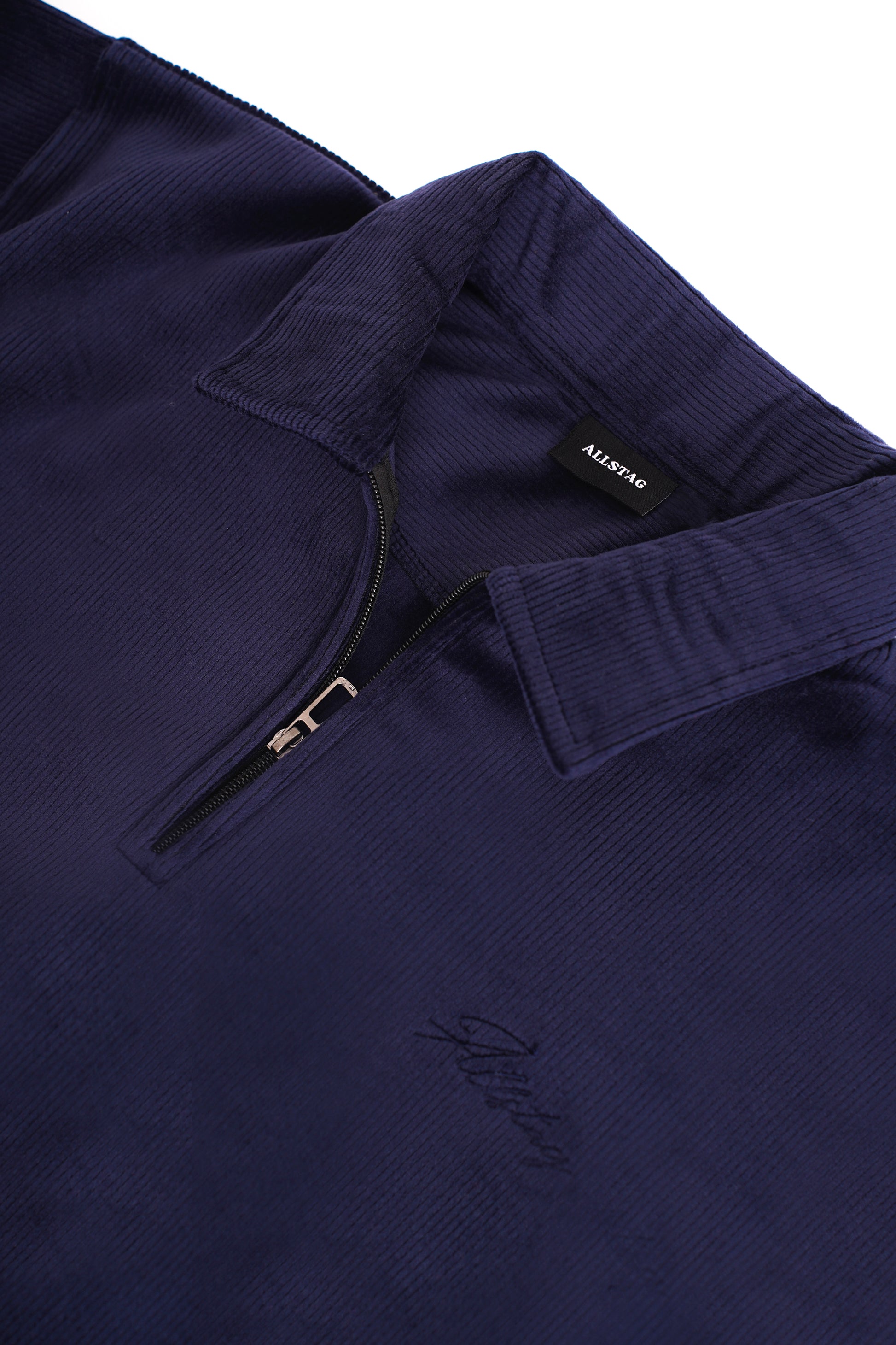 CORDUROY ZIPPER POLO